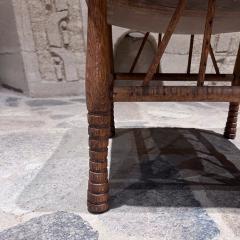 1920s Antique Egyptian Revival Thebes Oak Stool - 3357237