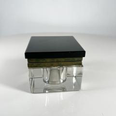 1920s Art Deco Antique Square Glass Ink Well - 2955312