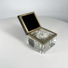 1920s Art Deco Antique Square Glass Ink Well - 2955315