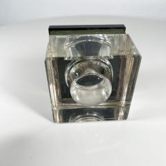 1920s Art Deco Antique Square Glass Ink Well - 2955322