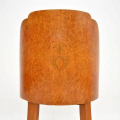 1920s Art Deco Burr Walnut Cloud Back Dining Table Chairs - 3114483