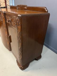 1920s Art Nouveau English Carved Sideboard in Oak - 4175206