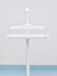1920s Art Nouveau White Brass Valet Jugendstil Clothing Stand Vienna Austria - 4788528
