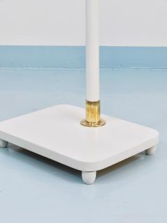 1920s Art Nouveau White Brass Valet Jugendstil Clothing Stand Vienna Austria - 4788533