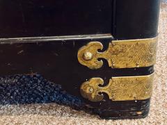 1920s Asian Dowry Blanket or Storage Chest Bronze Decorated J L George - 2976814