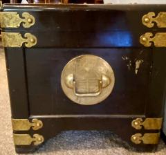 1920s Asian Dowry Blanket or Storage Chest Bronze Decorated J L George - 2976815