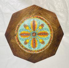 1920s California Spanish Revival Tile Top Octagonal Side Table - 4722037