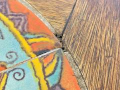 1920s California Spanish Revival Tile Top Octagonal Side Table - 4722041