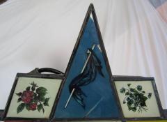 1920s Eastern Star Masonic Illuminated Reverse Painting on Glass Temple Sign - 570126