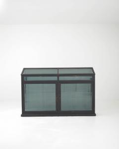1920s French Black Patinated Wooden Vitrine - 3471861