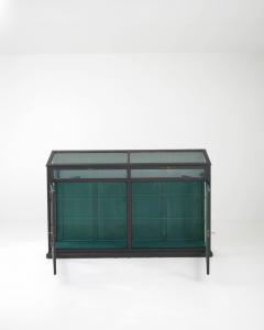 1920s French Black Patinated Wooden Vitrine - 3471863