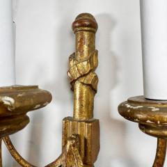 1920s French Empire Giltwood Arrow Wall Lights - 4153373