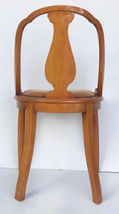 1920s Grained Fine Austrian Biedermeier Burlwood Table and 2 Chairs - 3502766