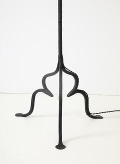 1920s Hammered Iron Tripod Italian Floor Lamps - 3990428