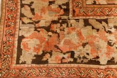 1920s Karabagh Botanic Pinkish Brown Handmade Wool Rug - 2455621