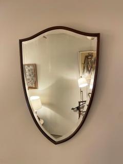 1920s Oak Shield Mirror - 3006272