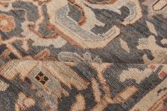1920s Persian Sultanabad Handwoven Wool Rug in Beige Gray and Brown - 2454185