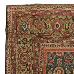 1920s Persian Sultanabad Red Brown and Beige Handwoven Wool Rug - 2454550