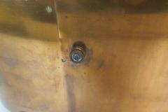 1930s Amsterdam School Rare Copper Mantel Clock with Mauthe Movement - 4251079