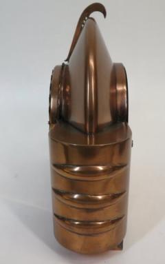 1930s Amsterdam School Rare Copper Mantel Clock with Mauthe Movement - 4251080