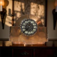 1930s Amsterdam School Rare Copper Mantel Clock with Mauthe Movement - 4251086