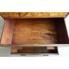 1930s Antique French Art Deco Figured Veneer Walnut 7 Drawer Chest Semainier - 1823282