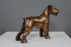 1930s Art Deco Period Bronze Terrier - 2242643