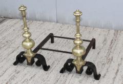 1930s Bronze And Iron Andirons - 937812