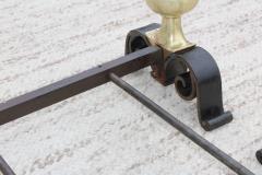 1930s Bronze And Iron Andirons - 937817