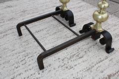 1930s Bronze And Iron Andirons - 937818