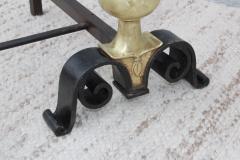 1930s Bronze And Iron Andirons - 937821