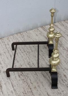 1930s Bronze And Iron Andirons - 937824