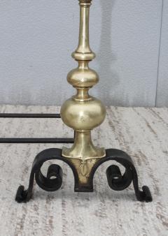 1930s Bronze And Iron Andirons - 937825