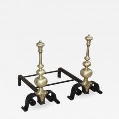 1930s Bronze And Iron Andirons - 938417