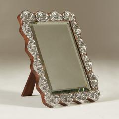 1930s Continental silver easel backed table mirror - 2271154