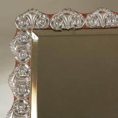 1930s Continental silver easel backed table mirror - 2271163