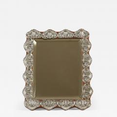 1930s Continental silver easel backed table mirror - 2272381