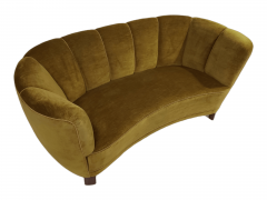 1930s Danish Channel back Deco Settee Sofa 2 - 2582224