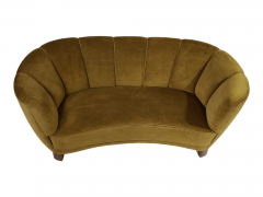 1930s Danish Channel back Deco Settee Sofa 2 - 2582225