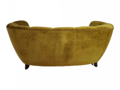 1930s Danish Channel back Deco Settee Sofa 2 - 2582228