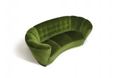 1930s Danish Deco Sofa in Original Green Mohair - 3367606