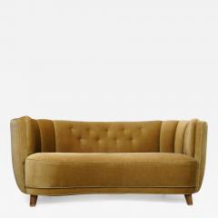 1930s Danish Deco Sofa in Original Mohair with Button Tufted Back - 2748084