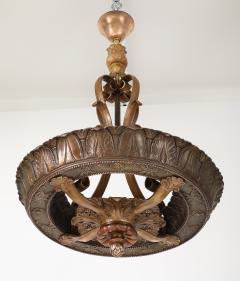 1930s French Bronze Chandelier - 4579831