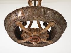 1930s French Bronze Chandelier - 4579834