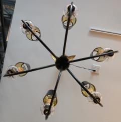 1930s Glass and Metal Imperial Chandelier - 294178