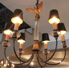 1930s Glass and Metal Imperial Chandelier - 294182