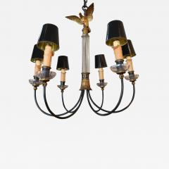 1930s Glass and Metal Imperial Chandelier - 295033