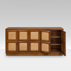 1930s Italian Walnut and Raffia Sideboard - 4092126
