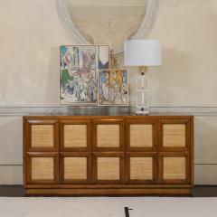1930s Italian Walnut and Raffia Sideboard - 4092129