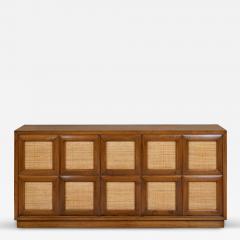 1930s Italian Walnut and Raffia Sideboard - 4095405